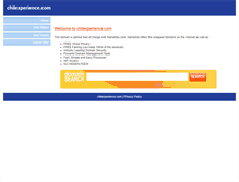 Tablet Screenshot of chilexperience.com
